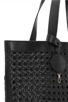 TOTE BAG | BRAIDED SHOULDER-Bags & Wallets-ILSE JACOBSEN-BLACK 001-Coriander