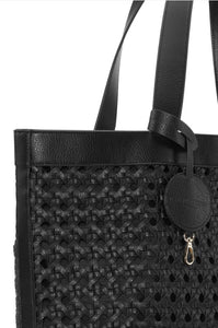 TOTE BAG | BRAIDED SHOULDER-Bags & Wallets-ILSE JACOBSEN-BLACK 001-Coriander