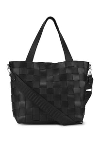 TOTE BAG | WOVEN SHOULDER-Bags & Wallets-ILSE JACOBSEN-BLACK 001-Coriander