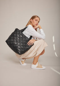 TOTE BAG | WOVEN SHOULDER-Bags & Wallets-ILSE JACOBSEN-Coriander