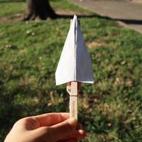 TOY | HUCKLEBERRY PAPER PLANE LAUNCHER-Fun and Games-KIKKERLAND DESIGNS-Coriander