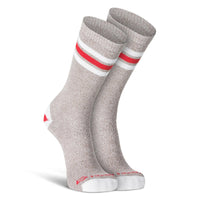 TRI-STRIPE MONKEY LIGHTWEIGHT CREW SOCK - UNISEX-Socks-FOX RIVER MILLS-MEDIUM-HEATHER BROWN-Coriander