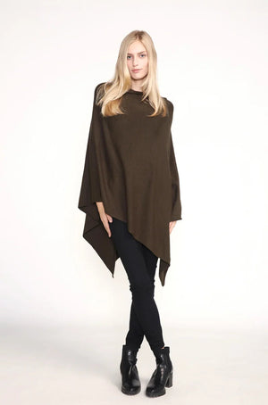 TRIANGLE PONCHO-Scarves & Wraps-LOOK BY M-Coriander