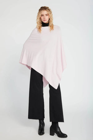 TRIANGLE PONCHO-Scarves & Wraps-LOOK BY M-ONE SIZE-LAVENDER-Coriander