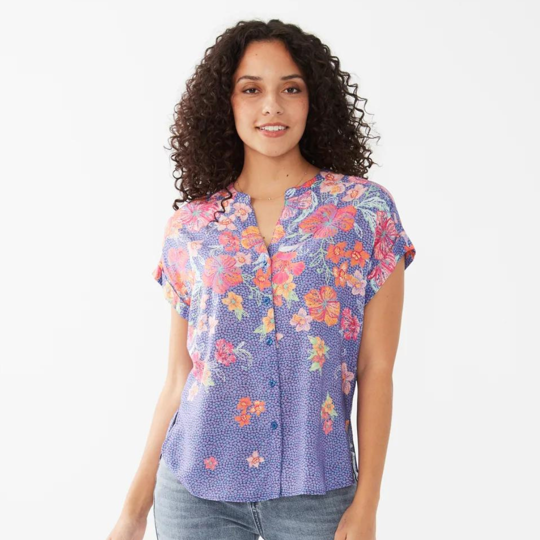 TROPICAL DOLMAN SHIRT-Tops-FRENCH DRESSING JEANS-MEDIUM-TROPIC-Coriander