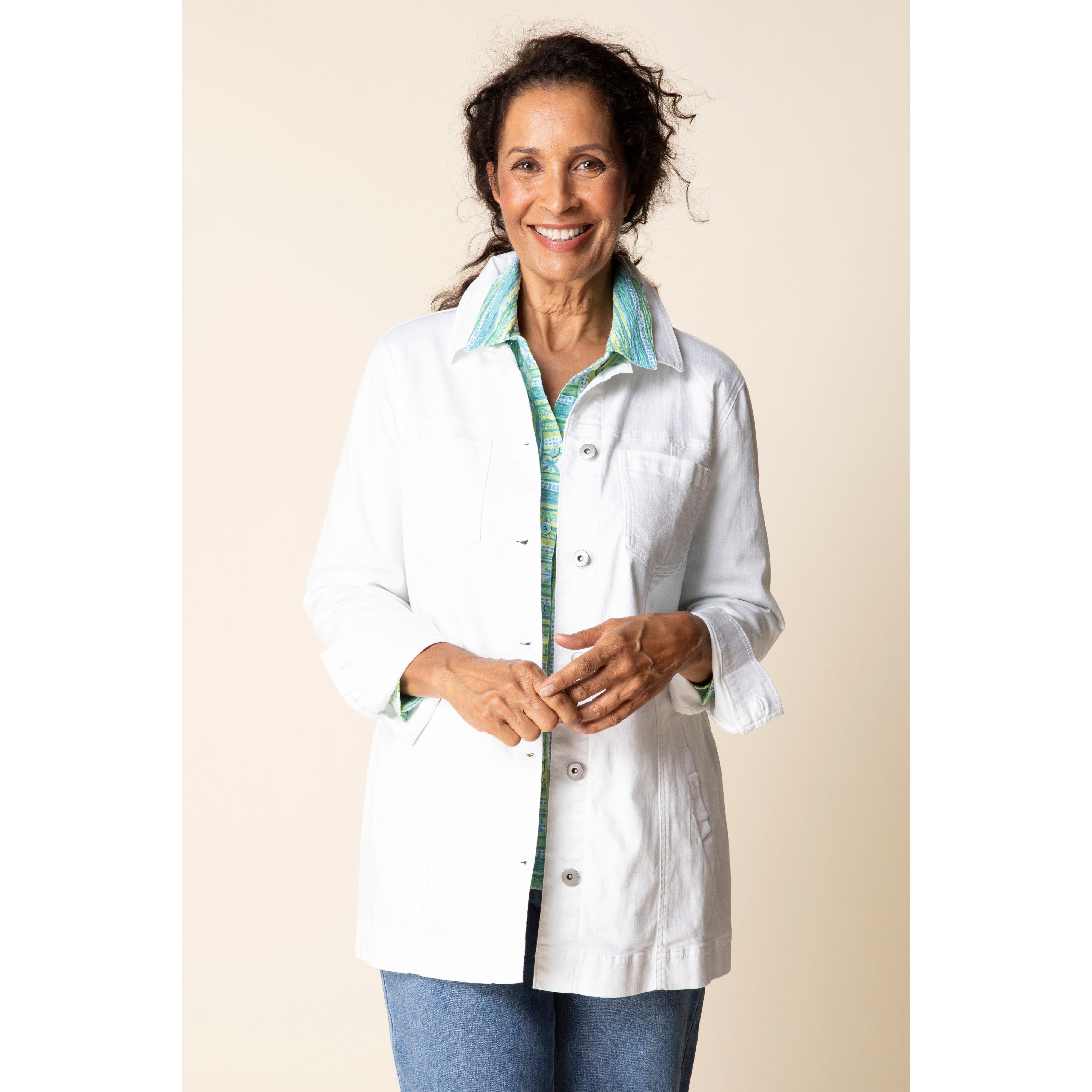 TRUCKER JACKET | BOYFRIEND-Jackets & Sweaters-HABITAT-SMALL-WHITE-Coriander