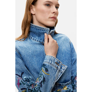 TRUCKER JACKET | DENIM EMBRIOIDERED-Uncategorised-DESIGUAL-Coriander
