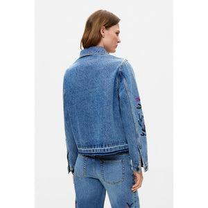 TRUCKER JACKET | DENIM EMBRIOIDERED-Uncategorised-DESIGUAL-Coriander