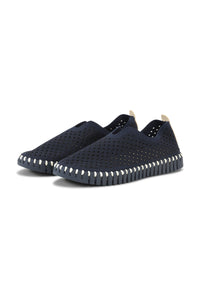 TULIP SHOE | ORIGINAL FLAT MONOCHROMATIC: DARK INDIGO-Uncategorised-ILSE JACOBSEN-Coriander