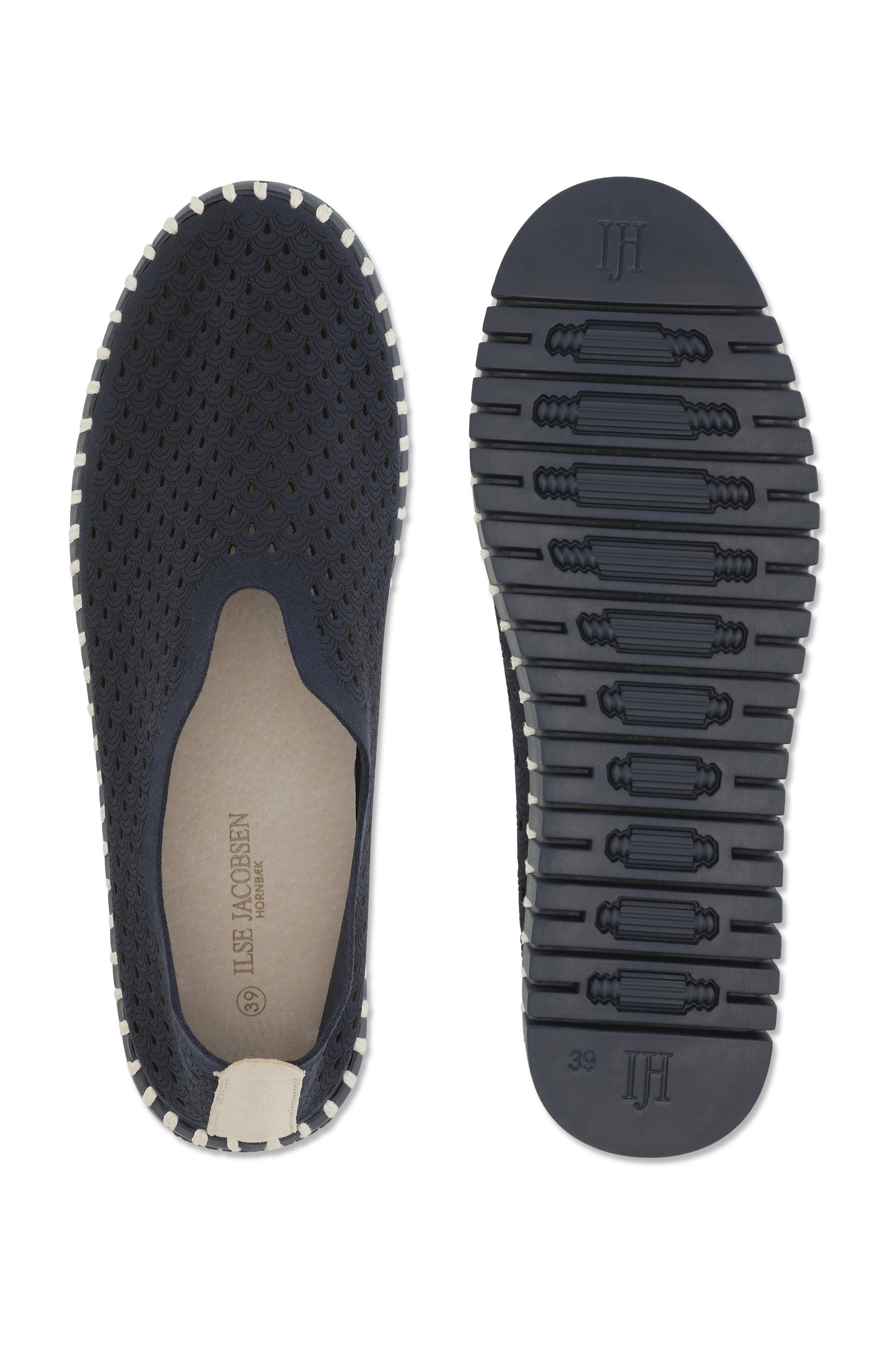 TULIP SHOE | ORIGINAL FLAT MONOCHROMATIC: DARK INDIGO-Uncategorised-ILSE JACOBSEN-Coriander