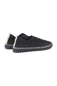 TULIP SHOE | ORIGINAL FLAT MONOCHROMATIC: DARK INDIGO-Uncategorised-ILSE JACOBSEN-Coriander