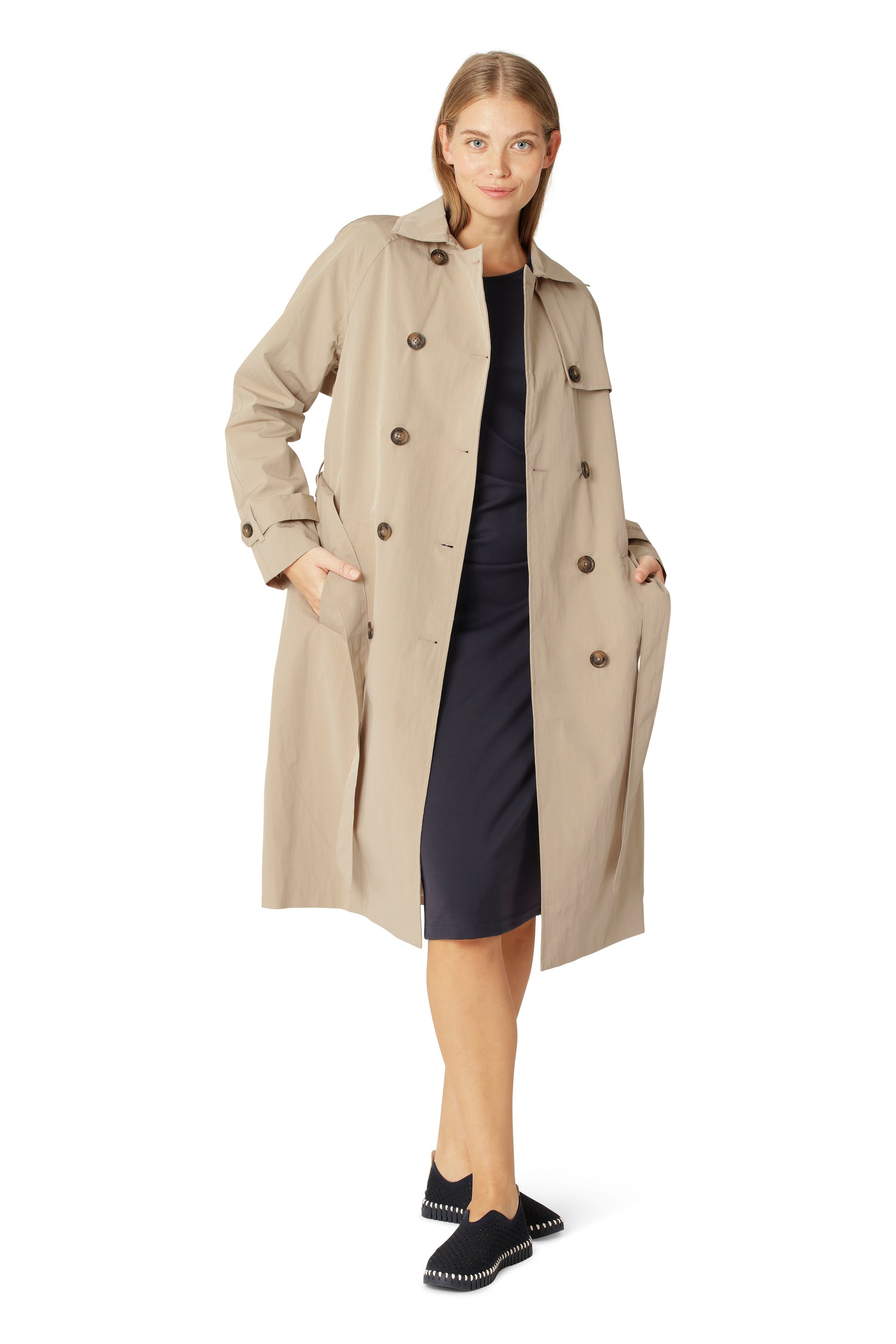 TULIP SHOE | ORIGINAL FLAT MONOCHROMATIC: DARK INDIGO-Uncategorised-ILSE JACOBSEN-Coriander