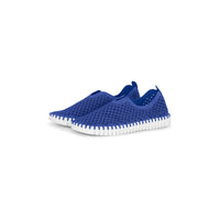 TULIP SLIP-ON | BLUE WEB-Socks & Footwear-ILSE JACOBSEN-Coriander