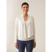 TULLE CROP CARDI-Jackets & Sweaters-CUT LOOSE-XSMALL-WHITE-Coriander