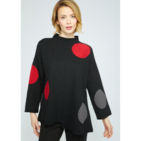 TUNIC | CIRCLE BACK-Jackets & Sweaters-OLIVIA-SMALL-Black-Coriander
