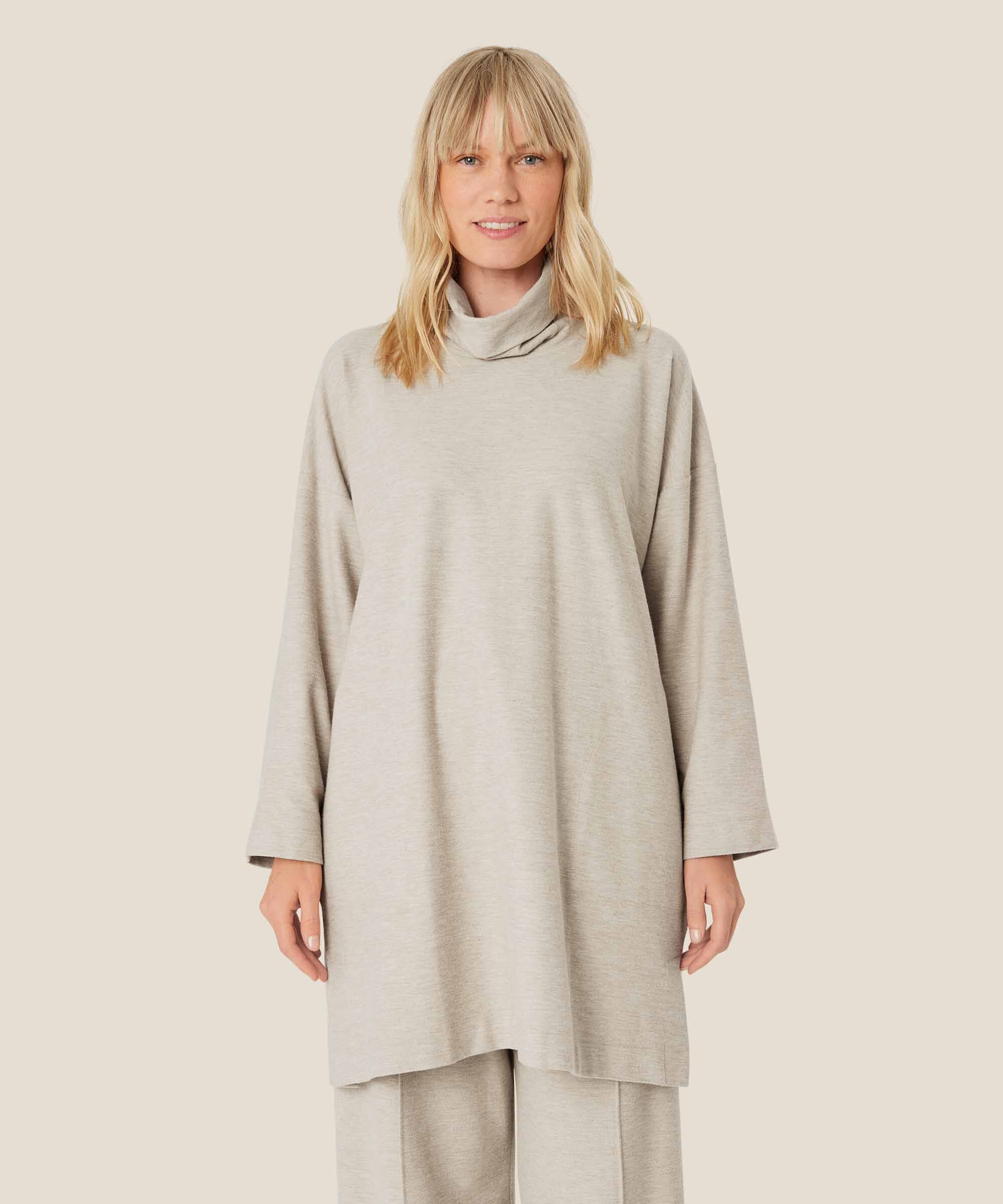 TUNIC | GRACEN JERSEY-Tops-MASAI-SMALL-BEIGE MEL-Coriander