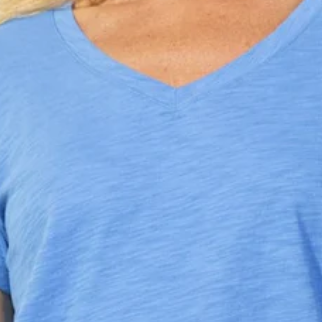 TUNIC | PIECED V-NECK-Top-ESCAPE-SMALL-RIVIERA-Coriander