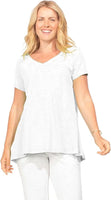TUNIC | PIECED V-NECK-Top-ESCAPE-Coriander