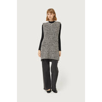 TUNIC SWEATER VEST-Jackets & Sweaters-COMPANIA FANTASTICA-SMALL-Black-Coriander