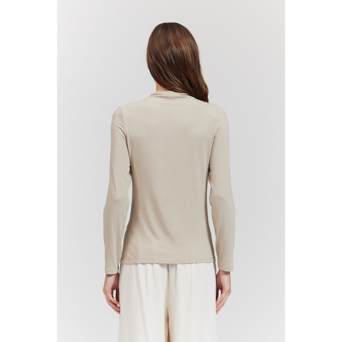 TURTLENECK JERSEY TOP-Tops-THERE-ELSEWHERE-SMALL-DUST-Coriander