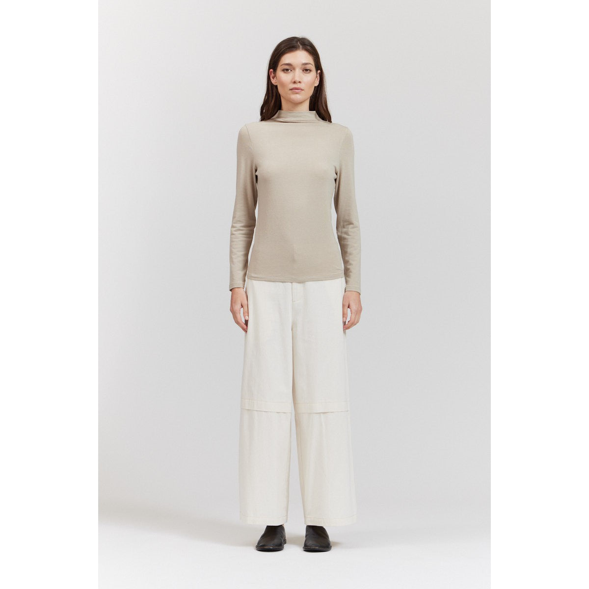 TURTLENECK JERSEY TOP-Tops-THERE-ELSEWHERE-Coriander