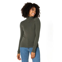 TURTLENECK TOP | BAMBOO SHORT-Basics-CEST MOI-ONE-OLIVE-Coriander