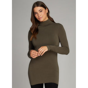 TURTLENECK TOP | LONGSLEEVE-Basics-CEST MOI-ONE SIZE-OLIVE-Coriander