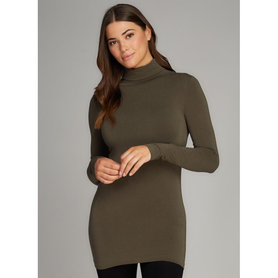 TURTLENECK TOP | LONGSLEEVE-Basics-CEST MOI-ONE SIZE-OLIVE-Coriander