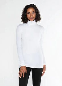 TURTLENECK TOP | LONGSLEEVE-Basics-CEST MOI-ONE SIZE-White-Coriander
