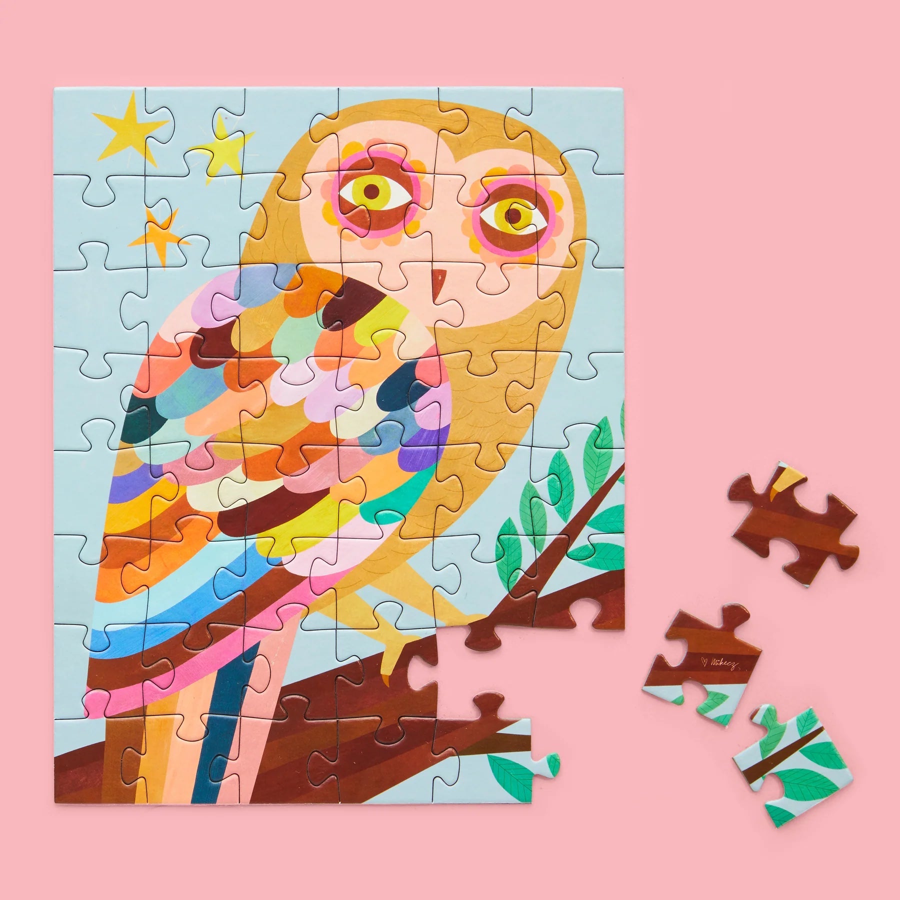 TWILIGHT OWL 48 PIECE PUZZLE-Puzzle-WERKSHOPPE-Coriander
