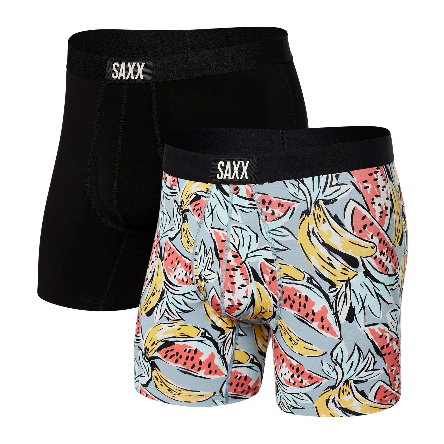 ULTRA 2 PACK | TROPICALIA & BLACK-Underwear-SAXX-Coriander