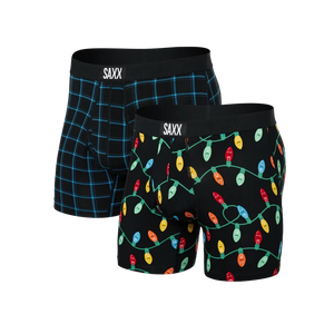 ULTRA BOXER BRIEF 2 PACK | GETTA WATT & WINDOWPANE-Intimates-SAXX-SMALL-GETTA WATT-WINDOWPAN-Coriander