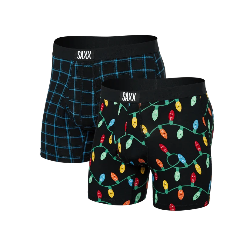 ULTRA BOXER BRIEF 2 PACK | GETTA WATT & WINDOWPANE-Intimates-SAXX-SMALL-GETTA WATT-WINDOWPAN-Coriander