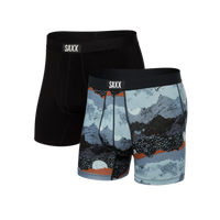 ULTRA BOXER BRIEF 2-PACK | PEAK WINTER/BLACK-Intimates-SAXX-MEDIUM-PEAK WINTER-BLK-Coriander