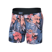 ULTRA BOXER BRIEF | HIBISCUS JUNGLE-BLUE-Intimates-SAXX-Coriander