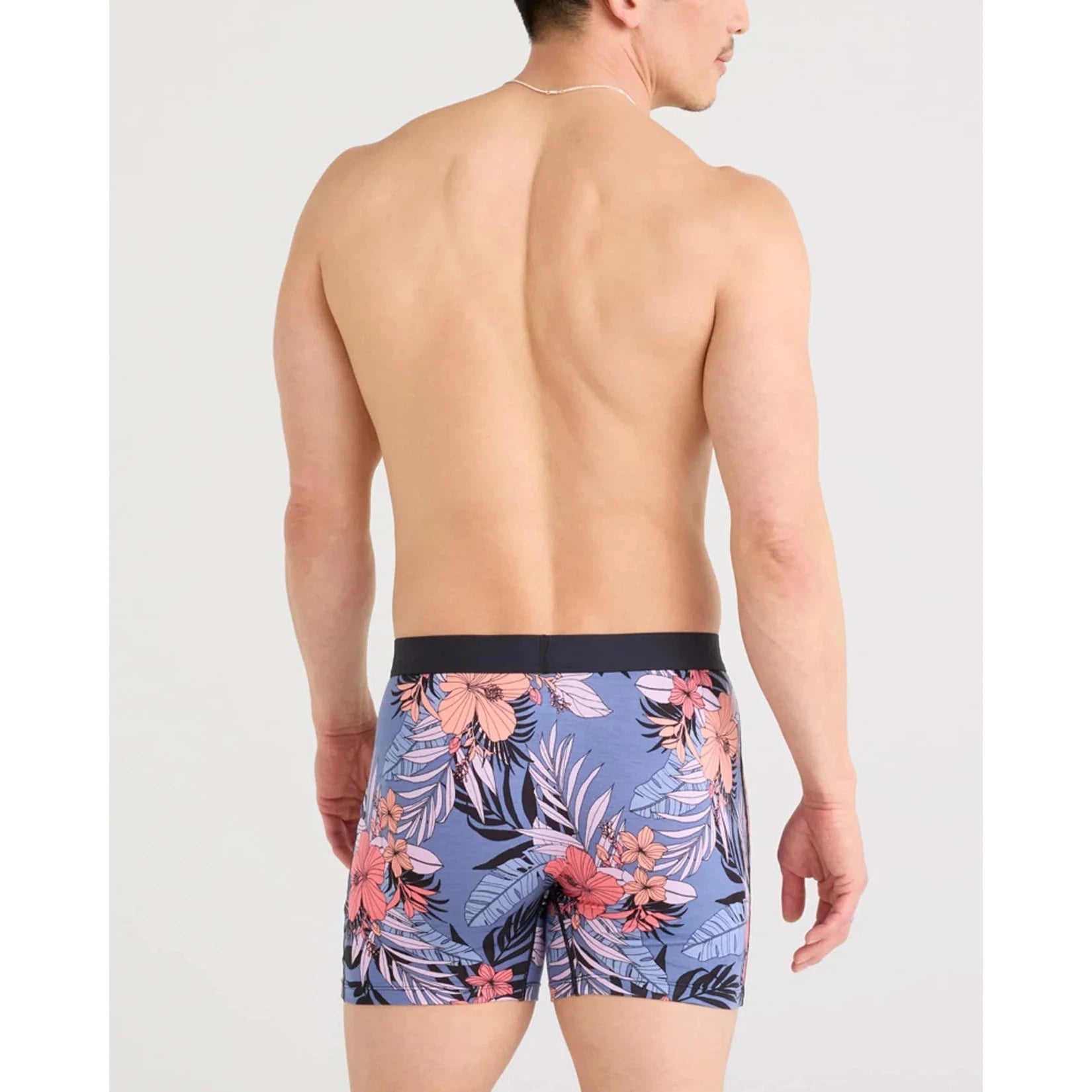 ULTRA BOXER BRIEF | HIBISCUS JUNGLE-BLUE-Intimates-SAXX-Coriander