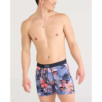 ULTRA BOXER BRIEF | HIBISCUS JUNGLE-BLUE-Intimates-SAXX-Coriander