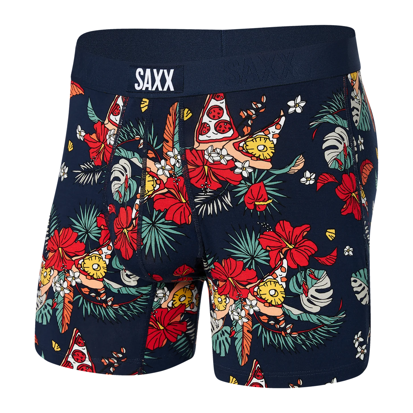 ULTRA BOXER BRIEFS | HAWAIIAN PIZZA-Intimates-SAXX-SMALL-HAWAIIAN PIZZA-NAVY-Coriander