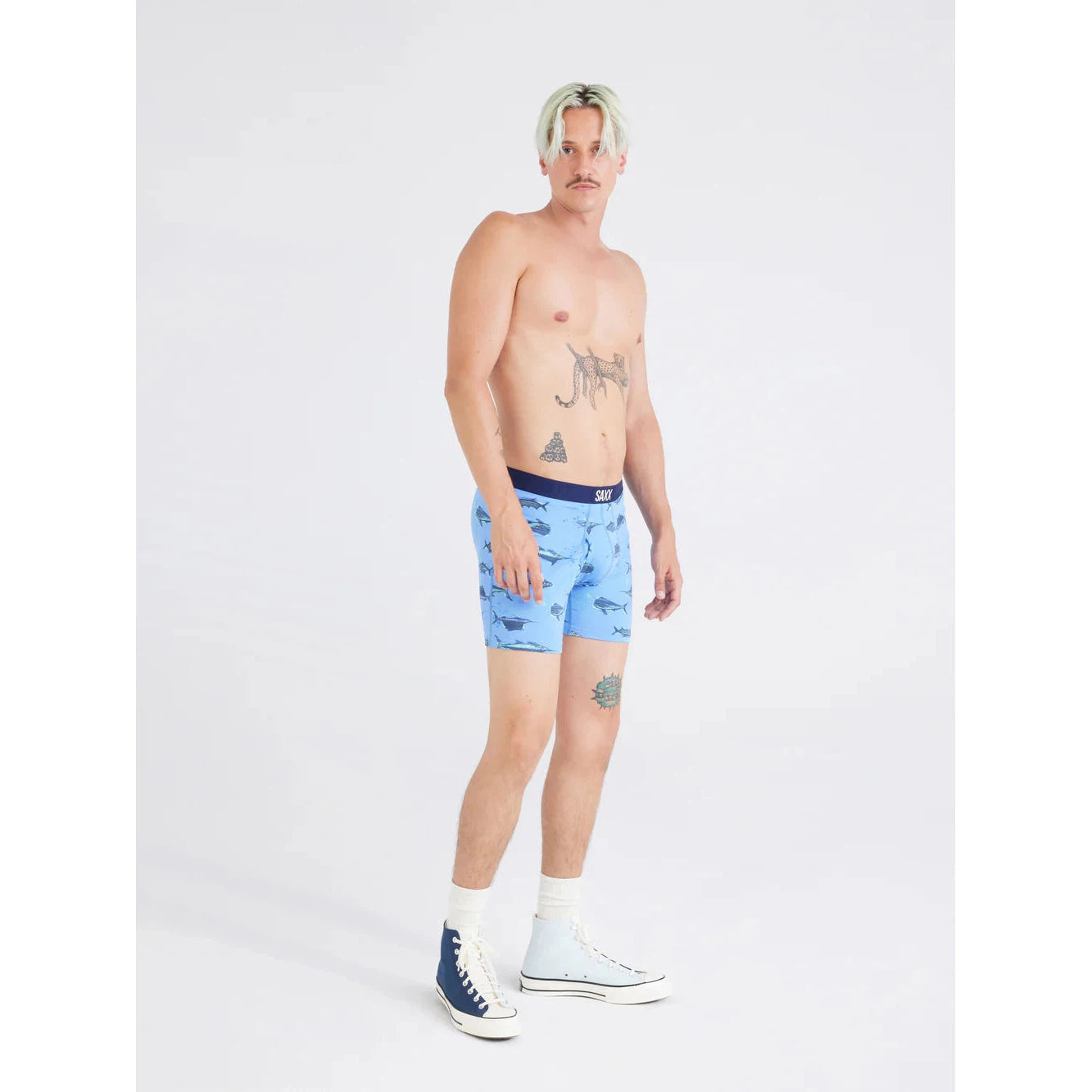 ULTRA SUPER SOFT BOXER BRIEF | FISH ON SAIL BLUE-Intimates-SAXX-Coriander