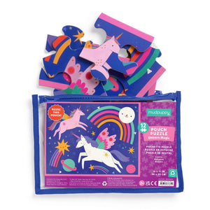 UNICORN MAGIC 12 PIECE POUCH PUZZLE-Fun and Games-RAINCOAST-Coriander