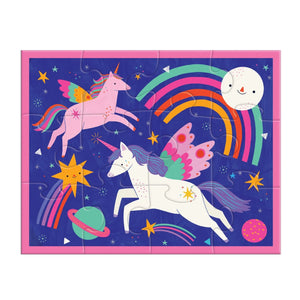 UNICORN MAGIC 12 PIECE POUCH PUZZLE-Fun and Games-RAINCOAST-Coriander