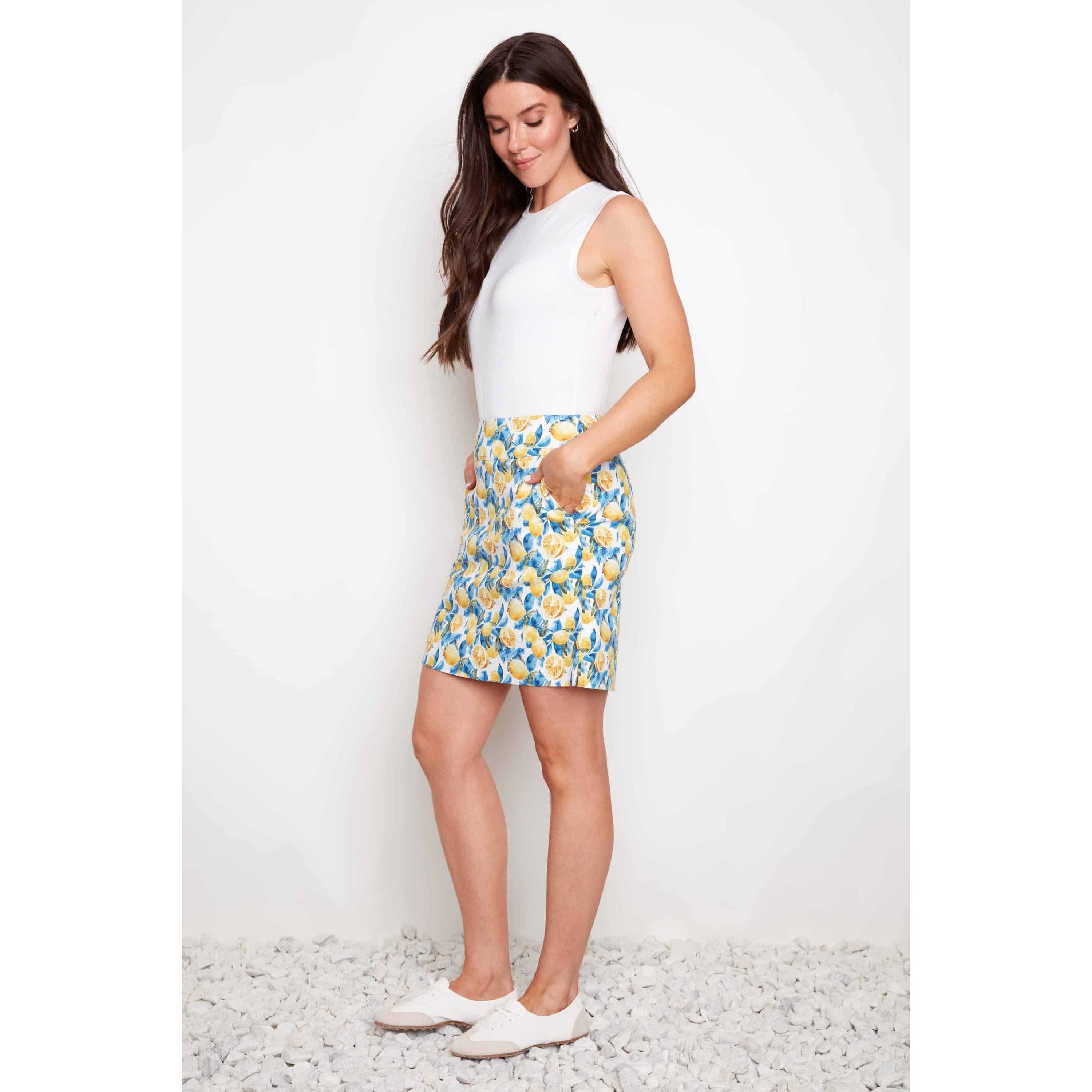 UP! SKORT | TECHNO LEMON-Bottom-UP!-Coriander