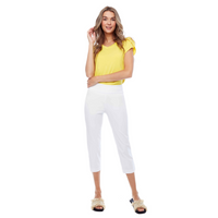 UP! WHITE PETAL CAPRI-Pants-UP!-Coriander