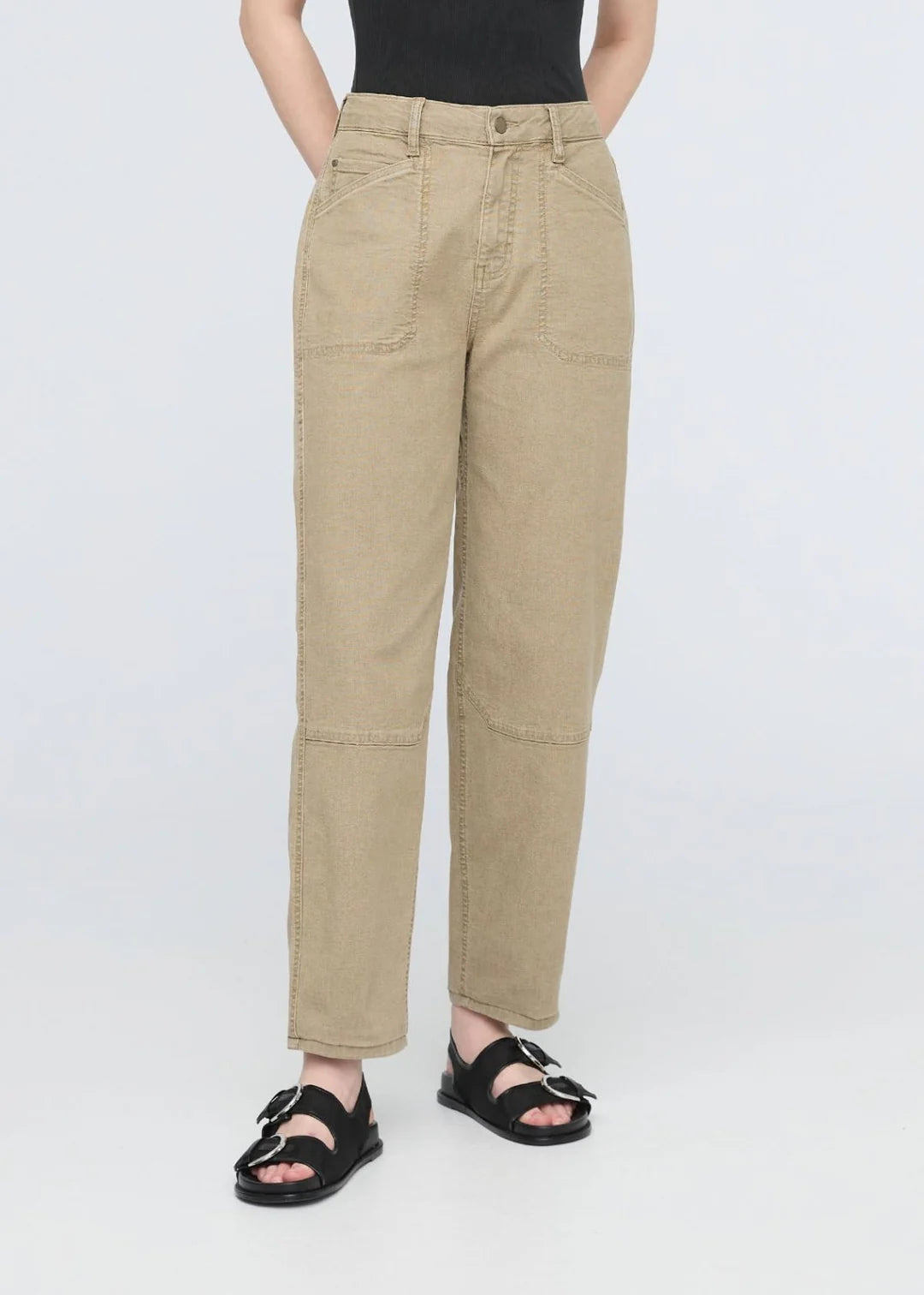 UTILITY PANT | STRETCH CANVAS-Bottoms-DUER-Coriander