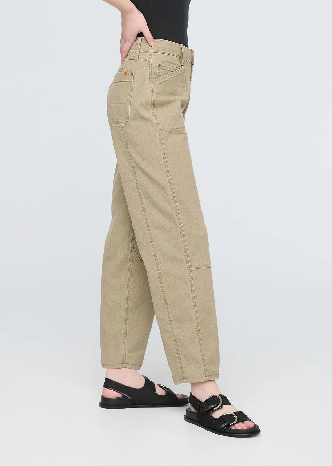 UTILITY PANT | STRETCH CANVAS-Bottoms-DUER-Coriander