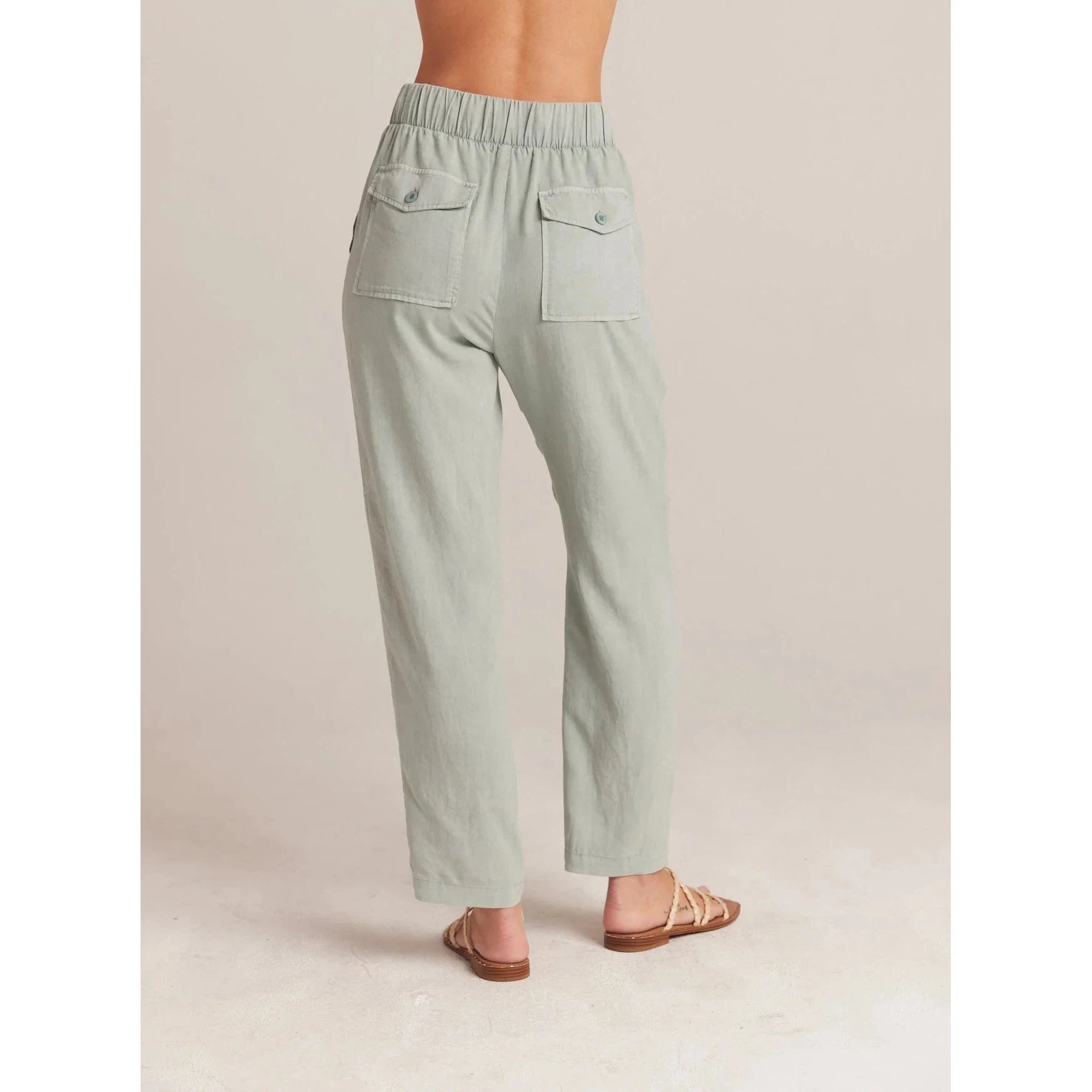 UTILITY TIE WAIST TROUSER-Bottoms-BELLA DAHL-Coriander