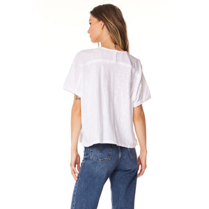 V-NECK BOXY DOLMAN TEE-Tops-BOBI-Coriander