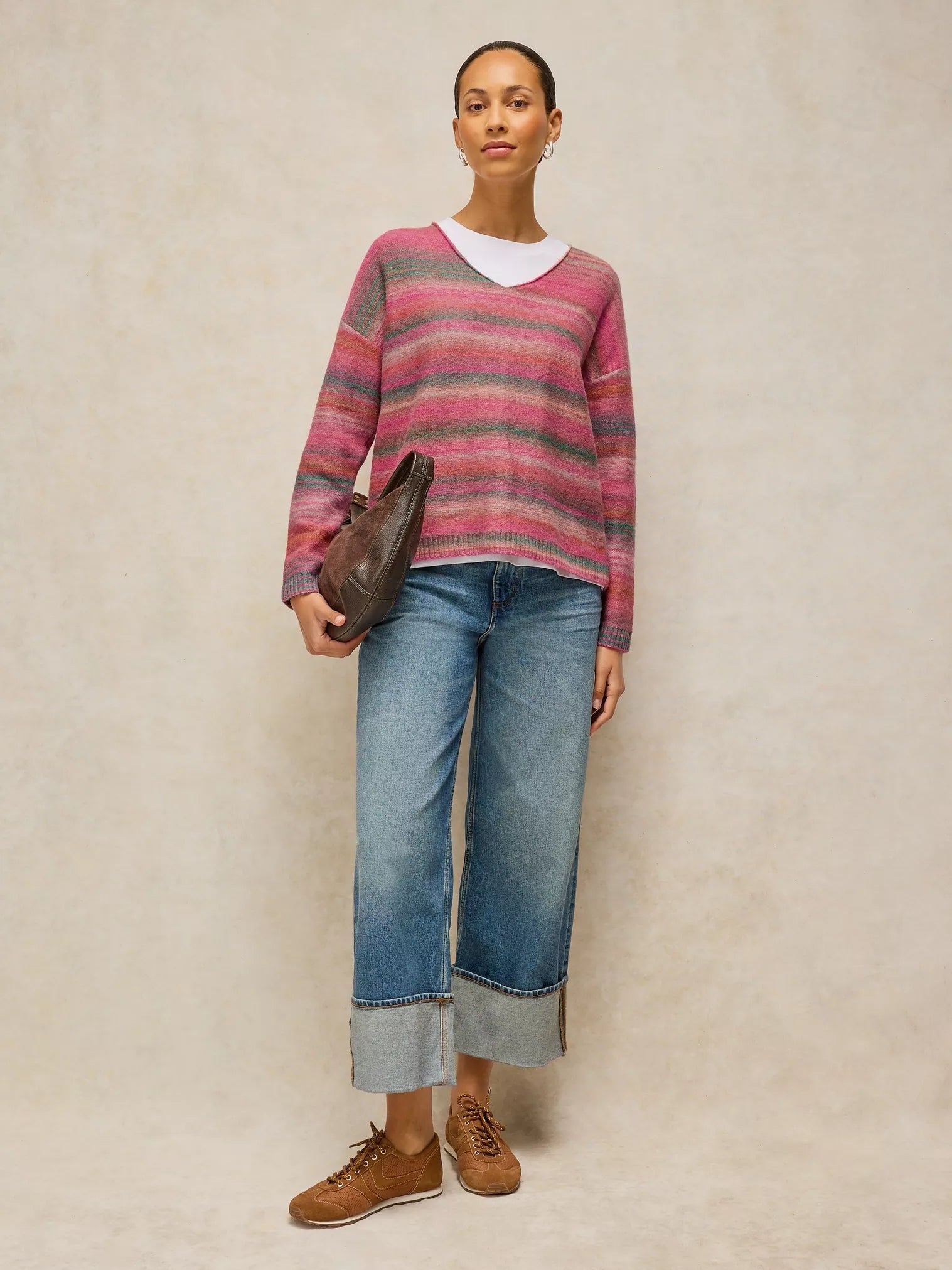 V-NECK SWEATER | SPACEDYE