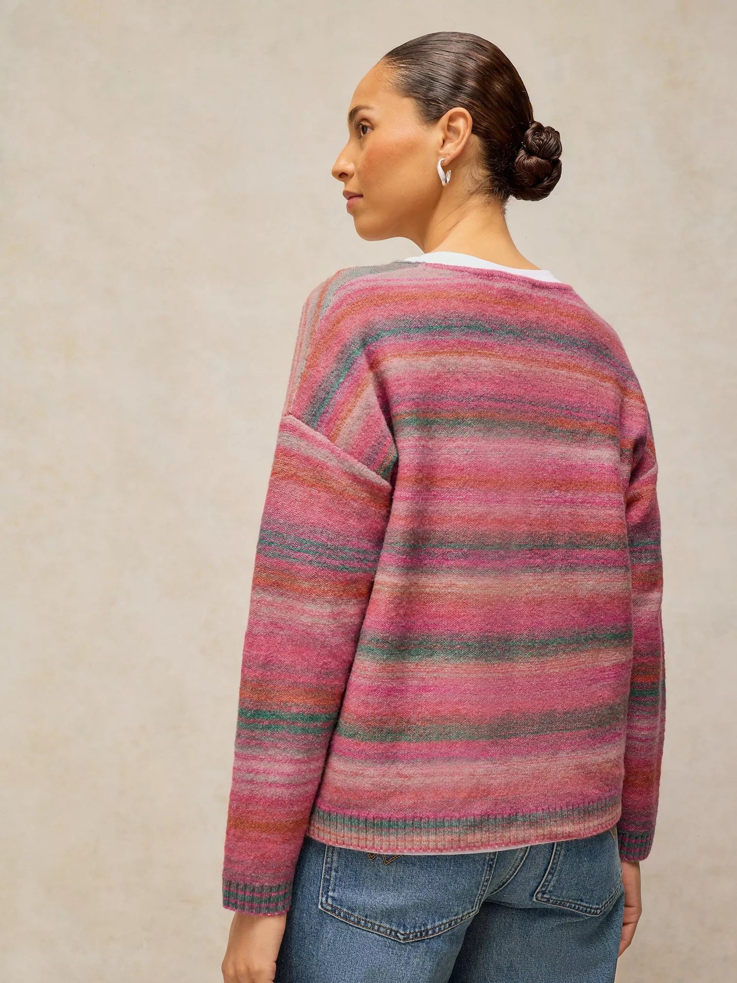 V-NECK SWEATER | SPACEDYE