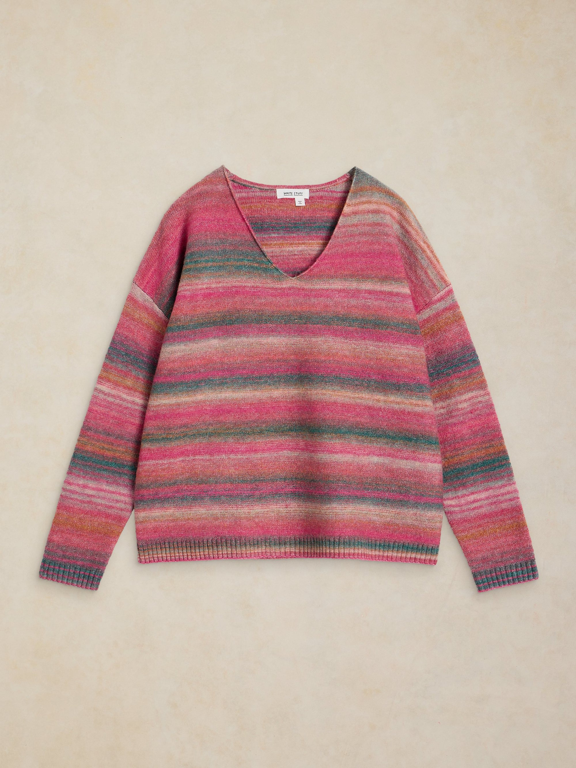 V-NECK SWEATER | SPACEDYE